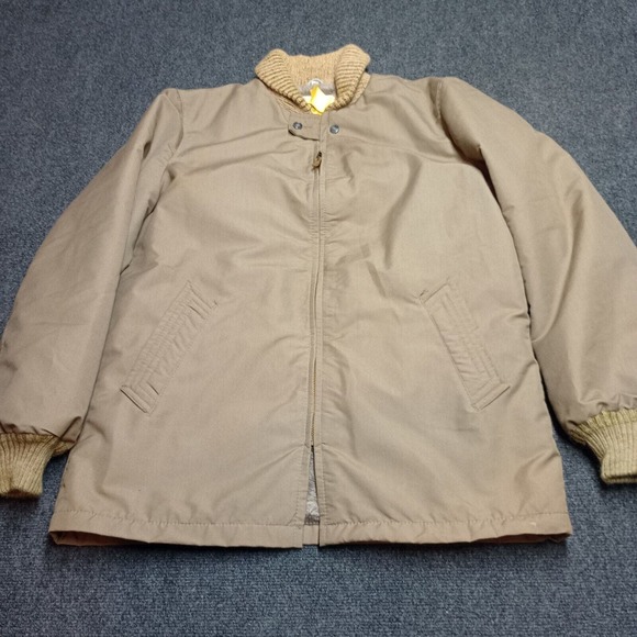 VTG Rare The Northwest Allied Clothiers Jacket Men 42 Long Brown Lined Full‎ Zip